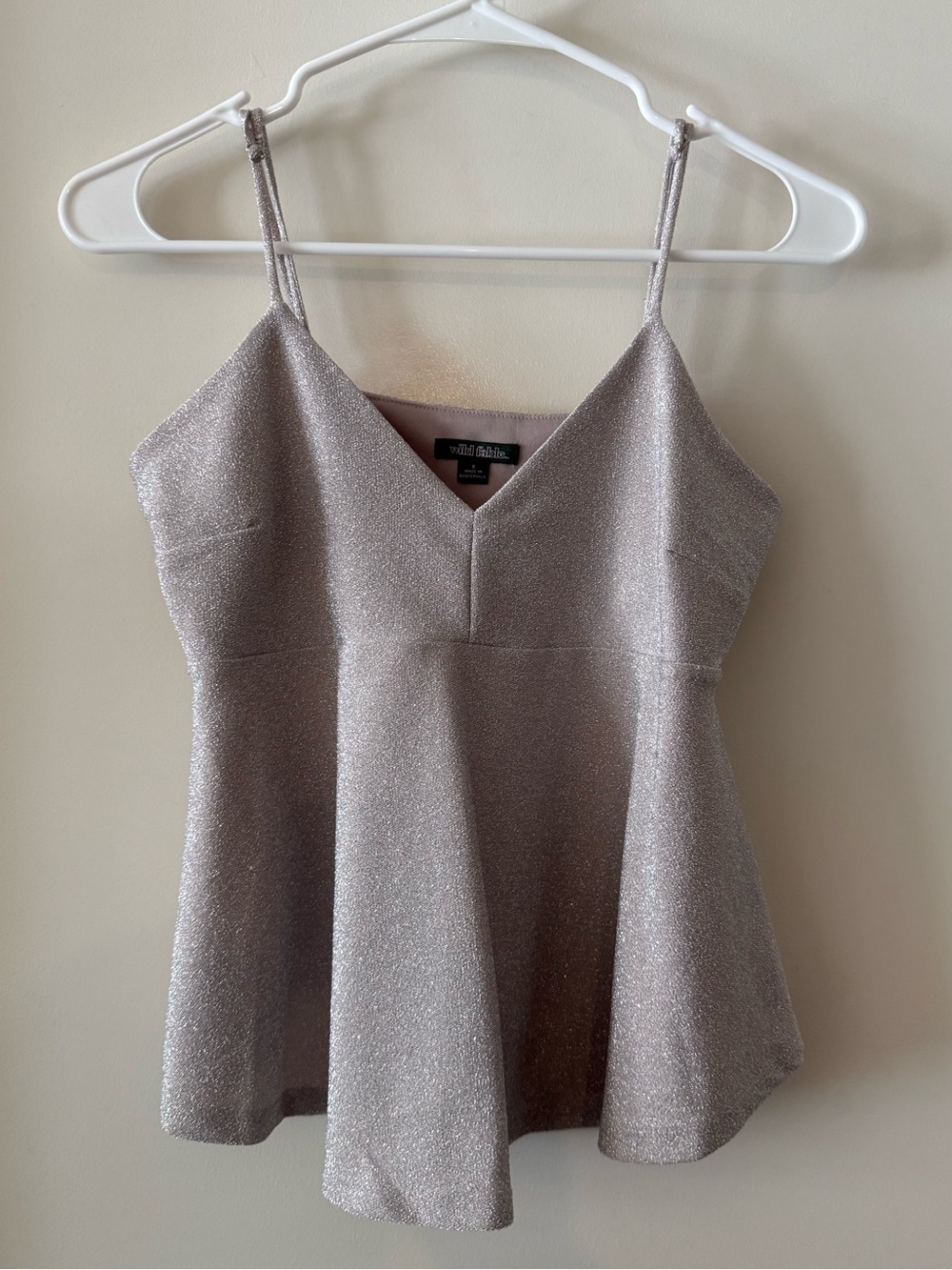 Wild Fable Shimmer Peplum Tank Top